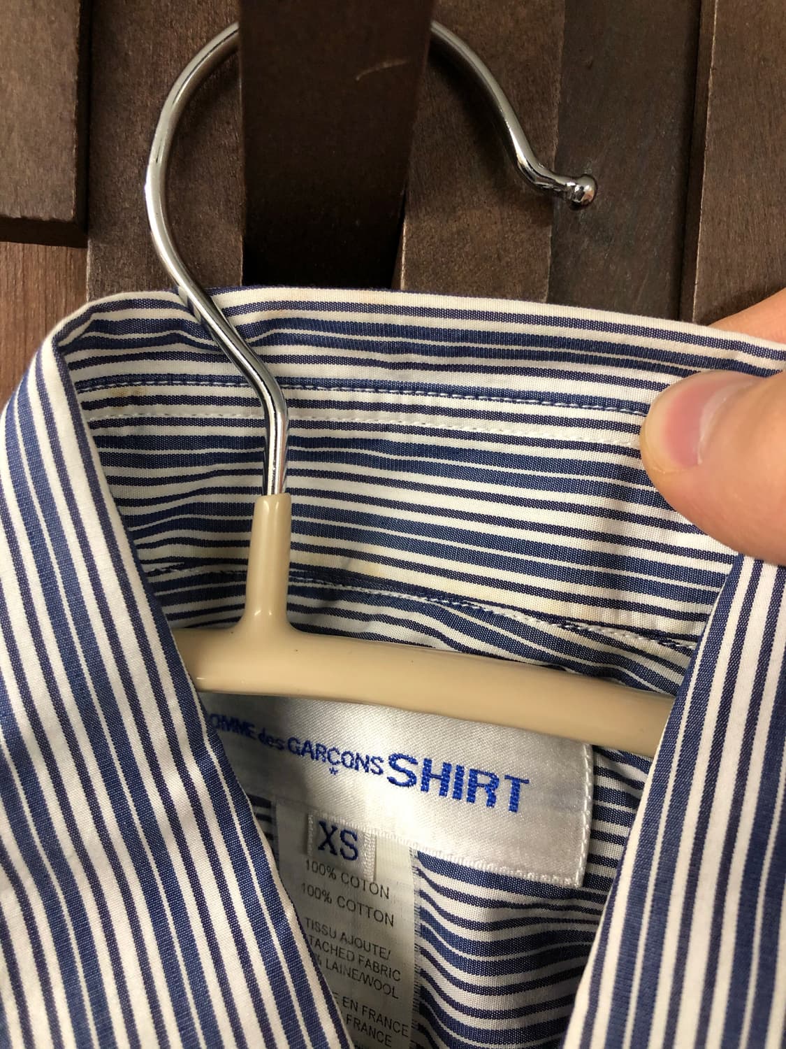 Comme des garcons shirt 니트 믹스 스트라이프 셔츠  상품이미지3