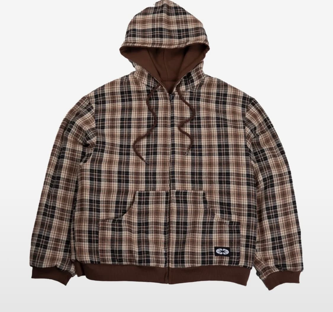 이알티알 리버시블 브라운 후드 집업 상품이미지2