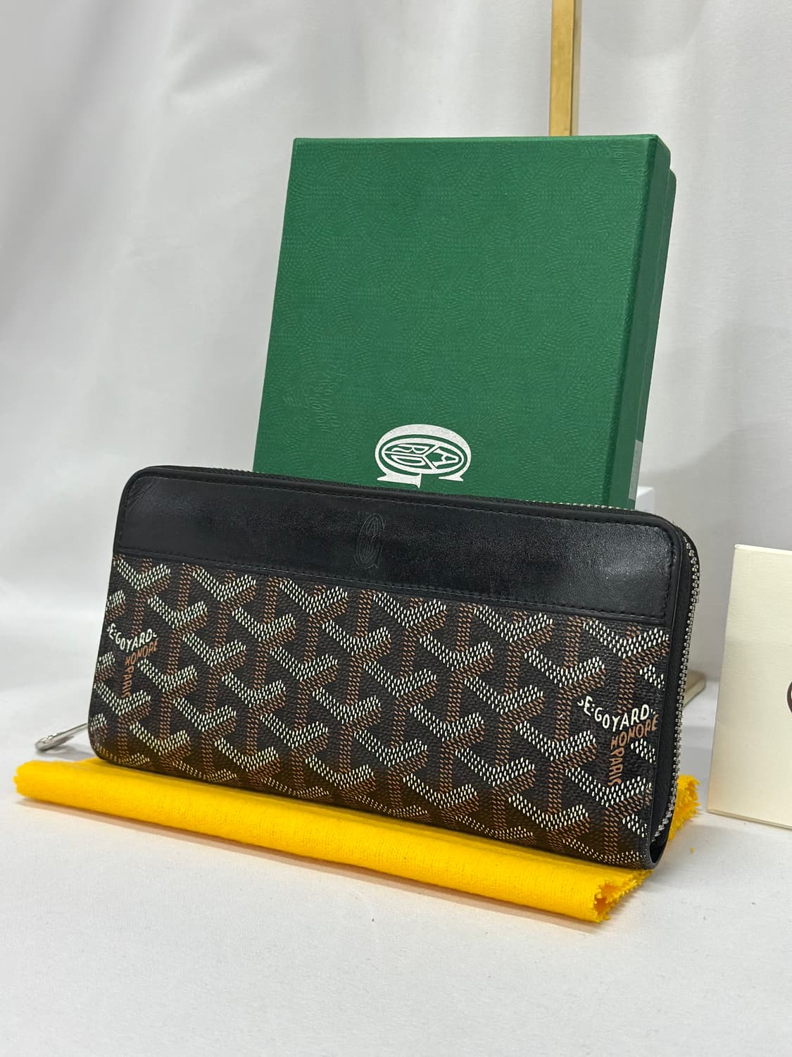 [풀구성] 고야드 마티뇽 지퍼돌이 장지갑 블랙 GM 상품이미지2