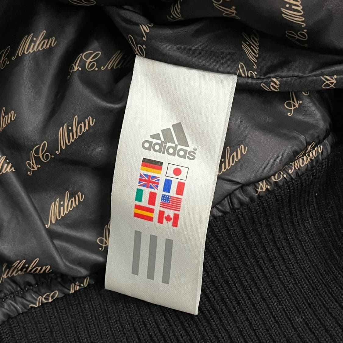 아디다스 검빨 ac밀란 숏패딩 90 상품이미지6