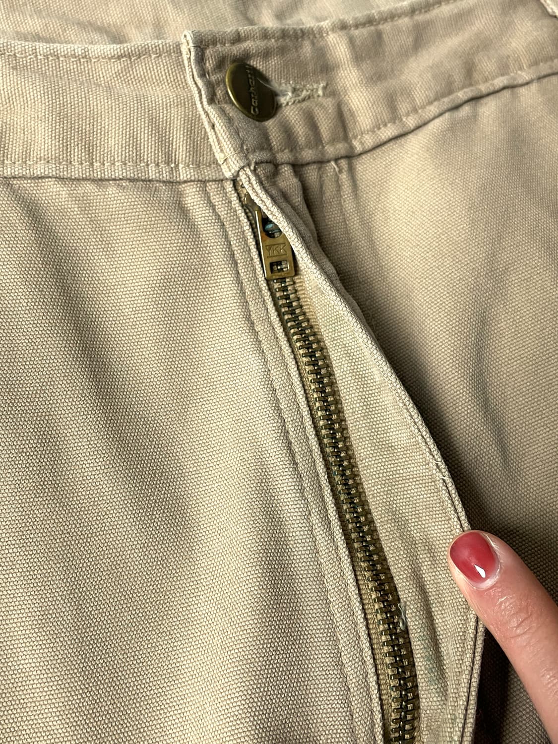 CARHARTT 칼하트 빈티지 베이지 카고 팬츠 상품이미지3