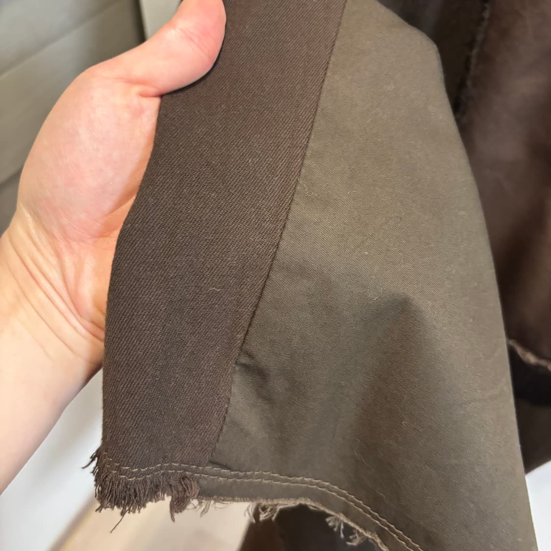 hai sporting gear 이세이 미야케 브라운 패치 스커트 상품이미지6