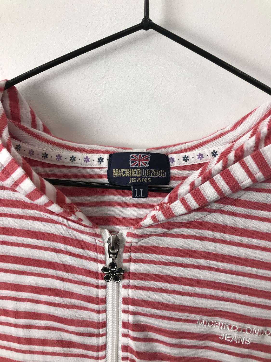 MICHIKO LONDON Striped Hooded Zip-Up 상품이미지6