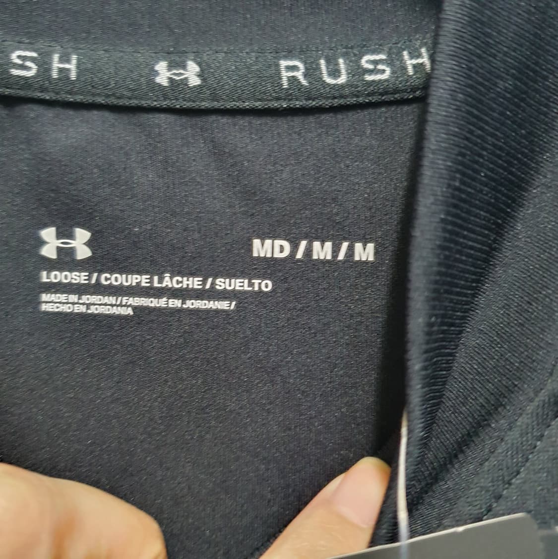 (새상품) 언더아머 RUSH 기능성 퍼포즈 모크넥 긴팔티 M 상품이미지4