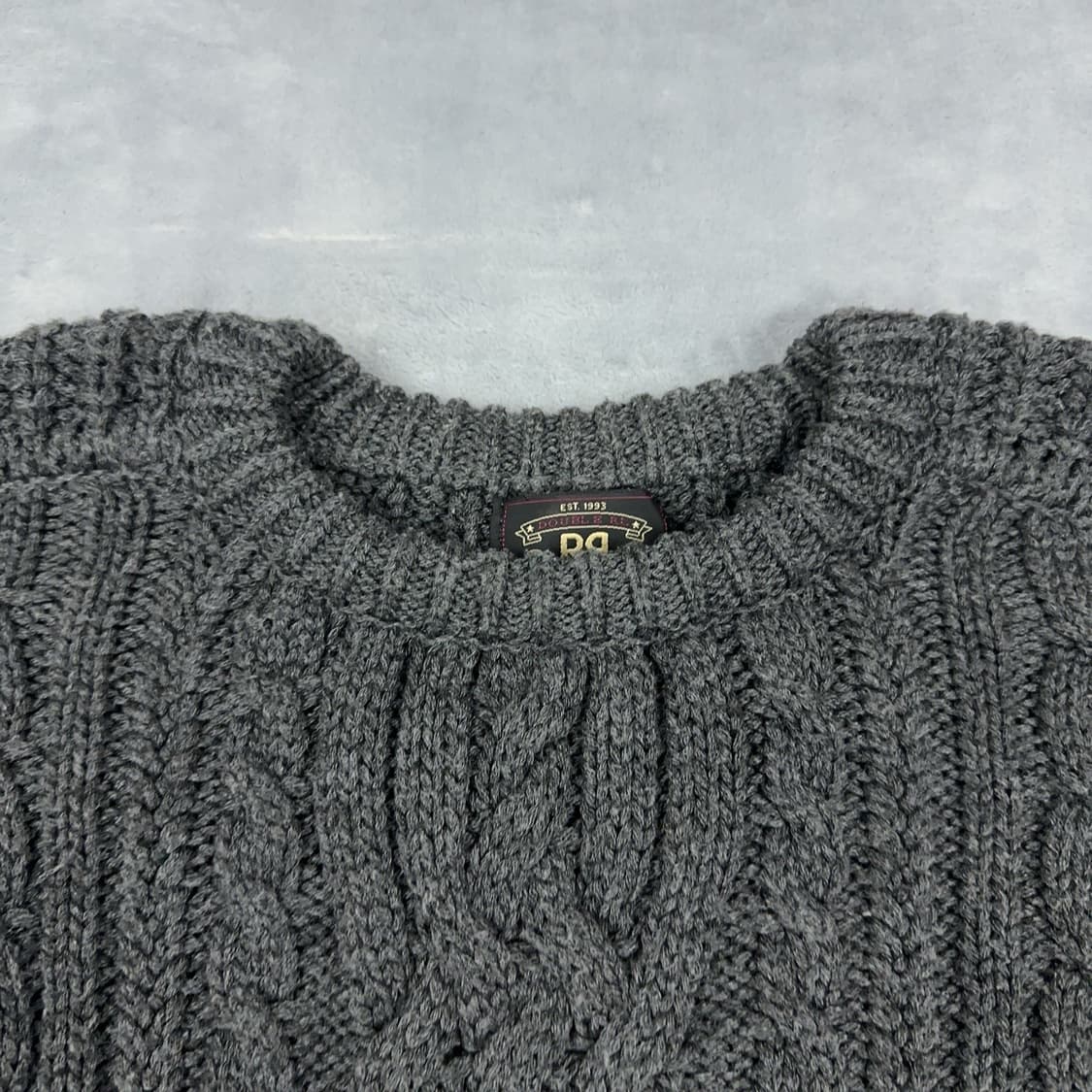 90s RRL 더블알엘 울 블렌드 케이블 니트 상품이미지2