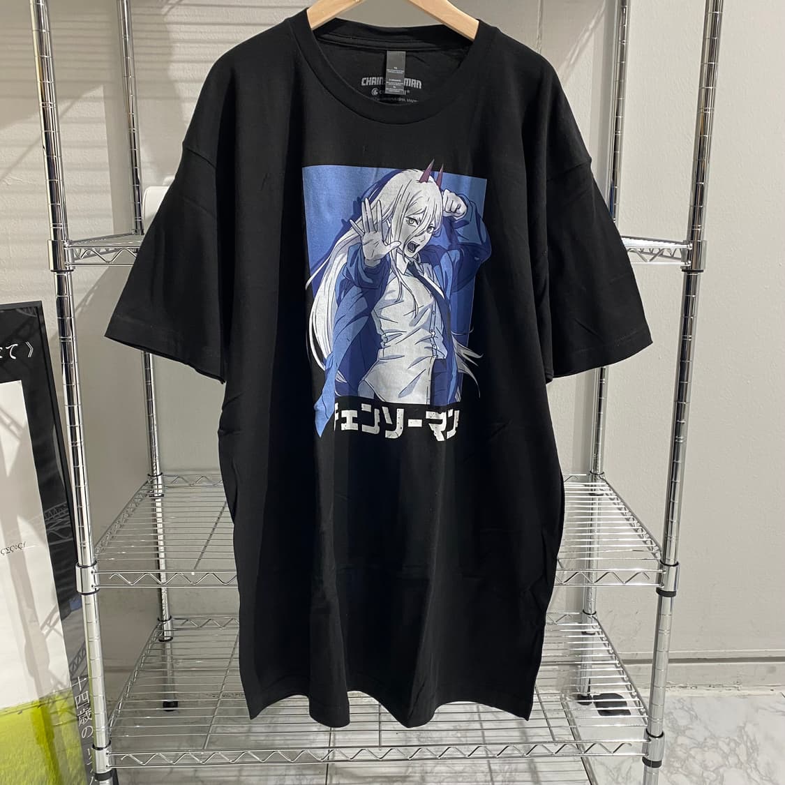 체인소맨 파워 오피셜 애니메이션 티셔츠 상품이미지1