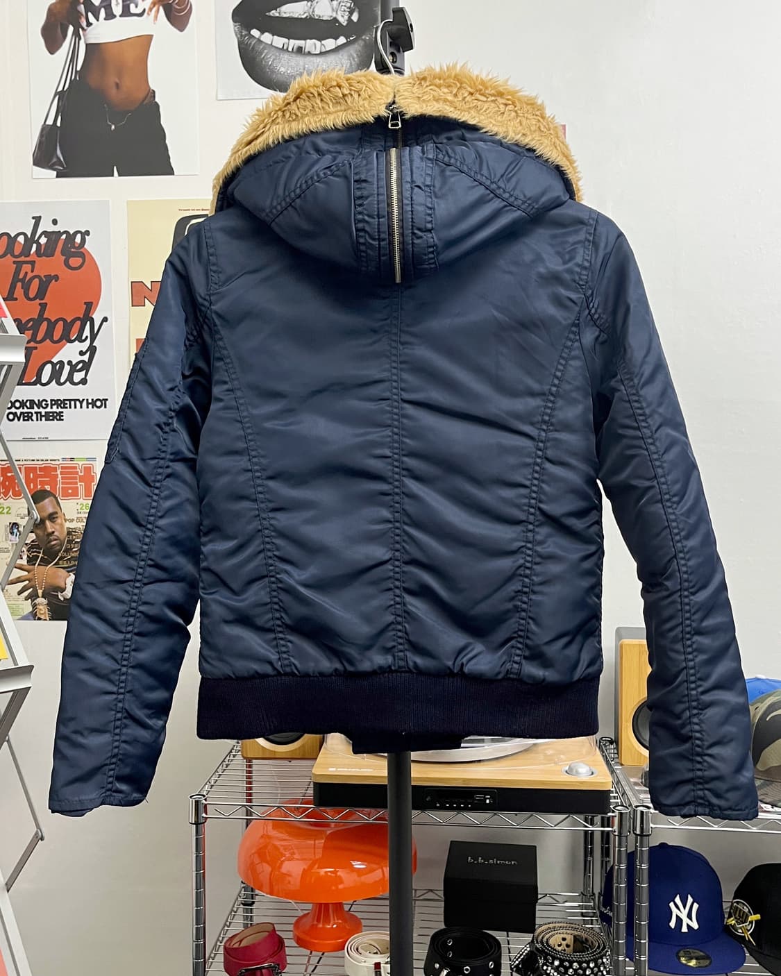 올드 빈티지 N2B 항공 점퍼 네이비 상품이미지7