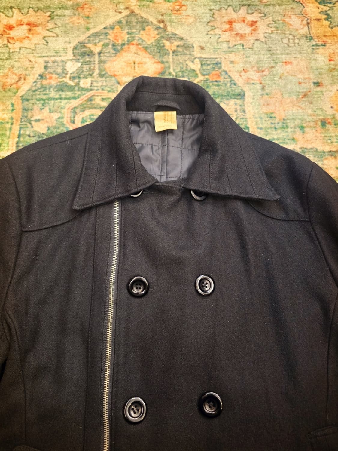 N.HOOLYWOOD (엔.헐리우드)일본90.s해군 울 매키노 피코트 상품이미지7