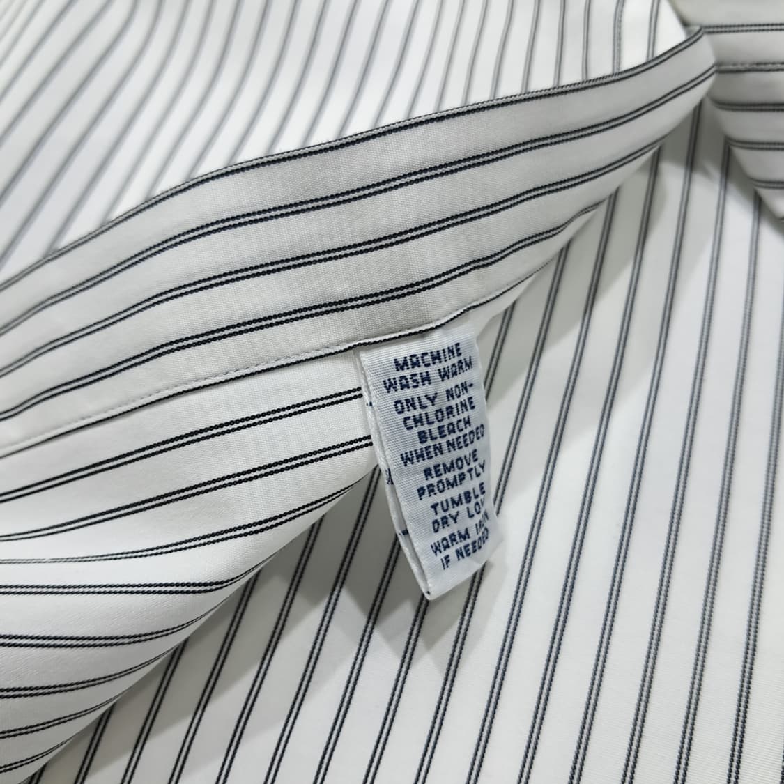 CL615 2XL 폴로 90s 홍콩판 모던 스트라이프 네이비 셔츠 남방 상품이미지5