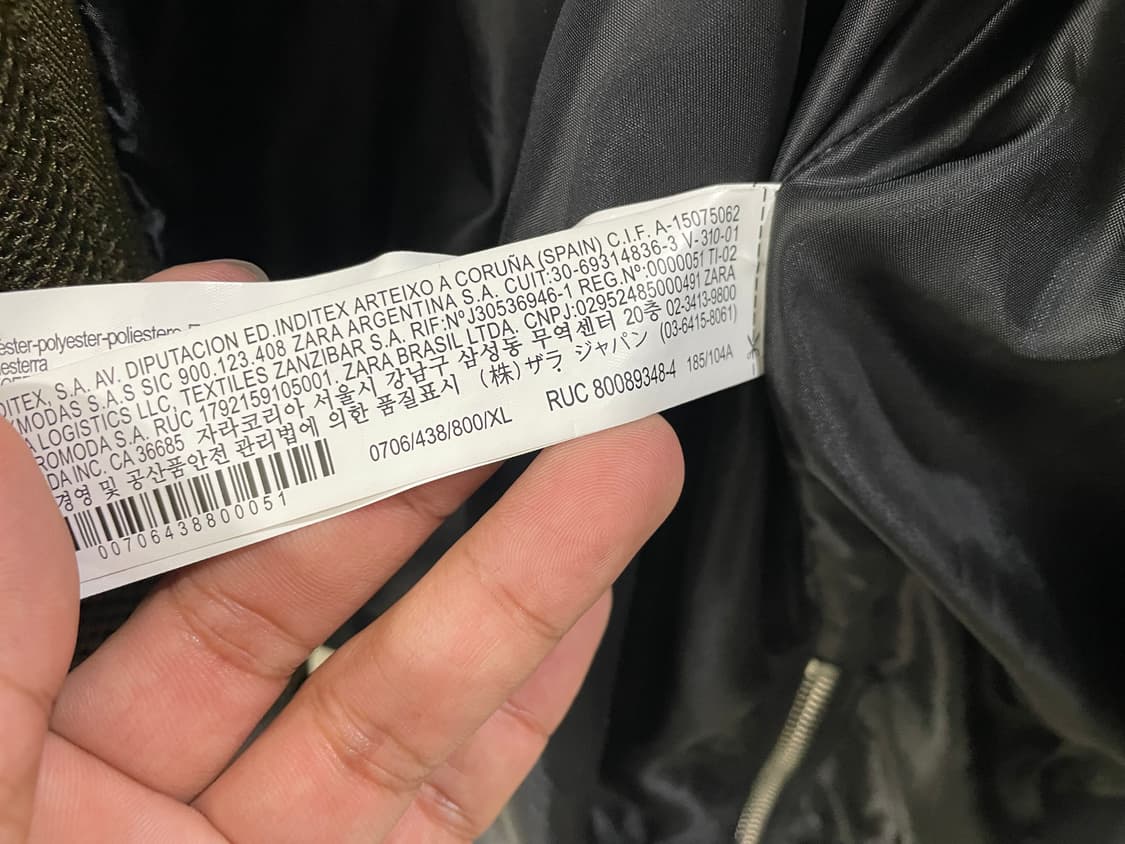 자라 / 후드점퍼, 후드 ma-1, 남성점퍼 상품이미지9