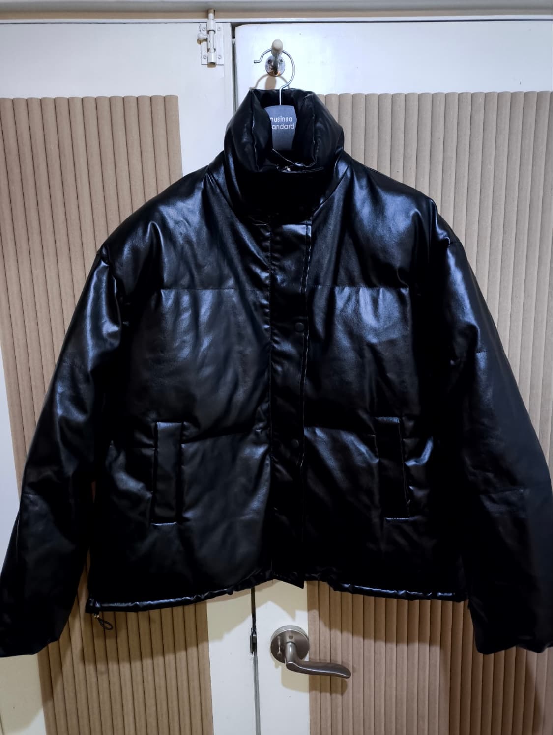 3사이즈 오버핏 록스캐빈 가죽 패딩  상품이미지1