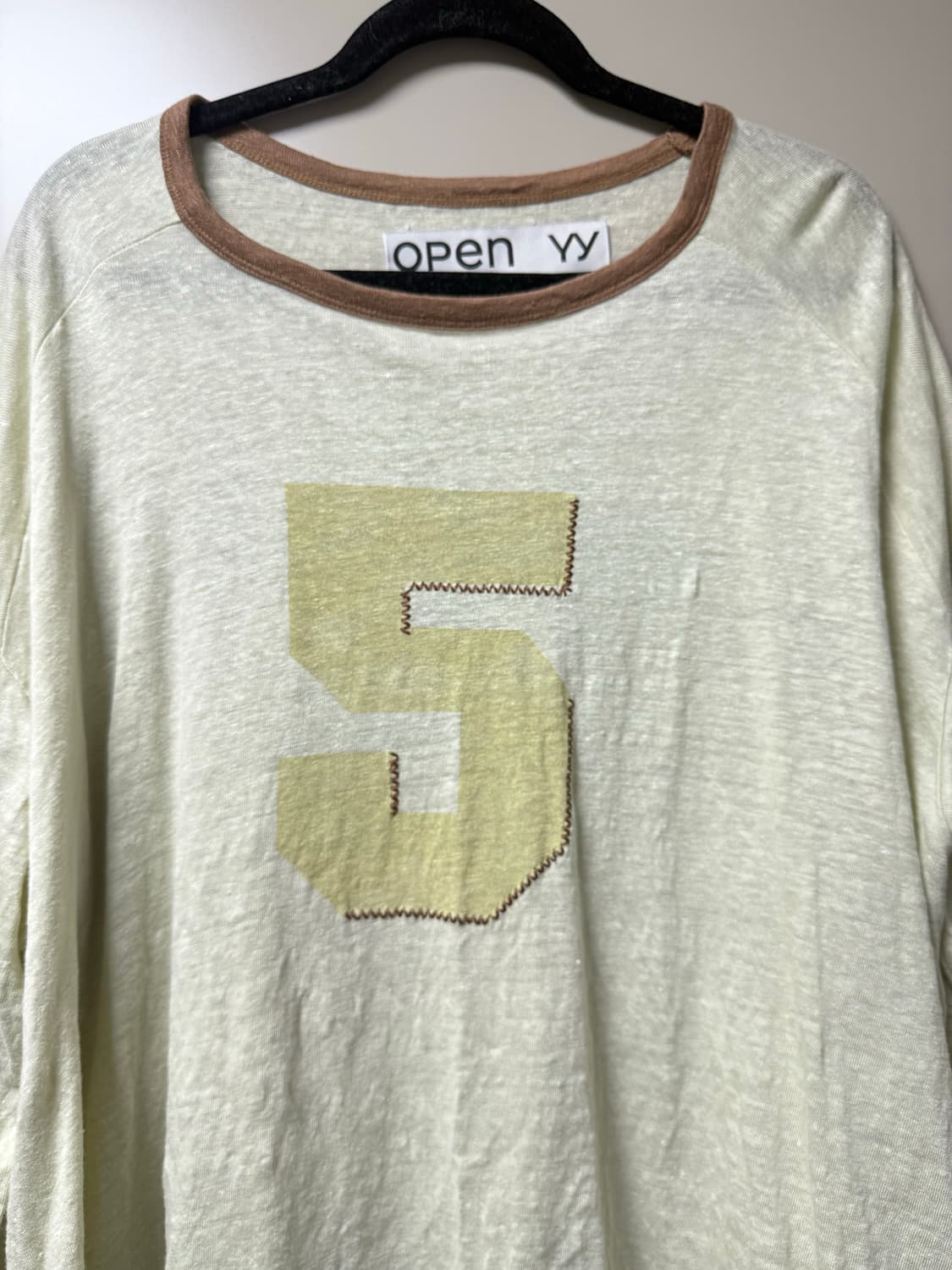 OPEN YY 오픈와이와이 린넨 티셔츠 M 상품이미지1