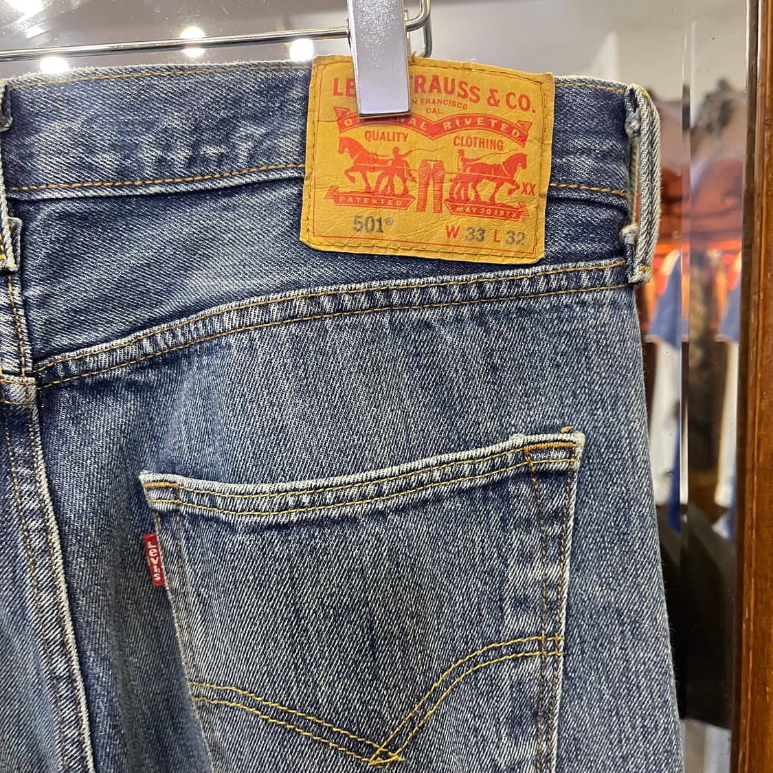 리바이스 빈티지워싱  LEVI'S 501 w33l32 상품이미지8