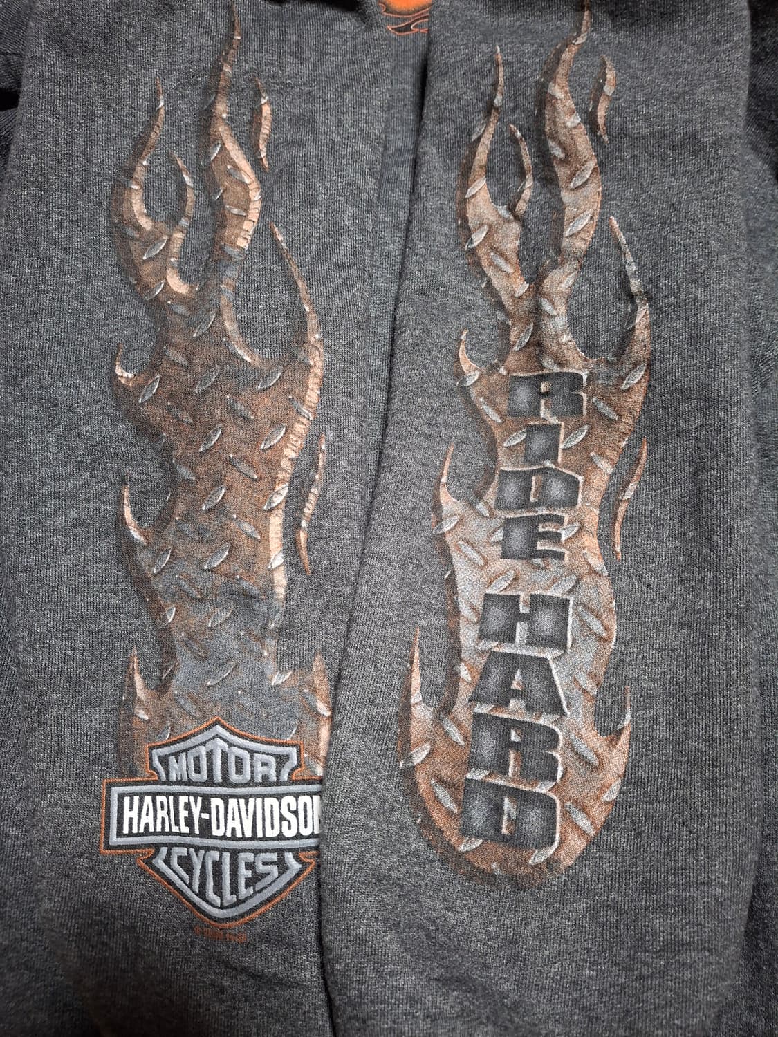 00s 할리데이비슨 플레임 후드집업 상품이미지3