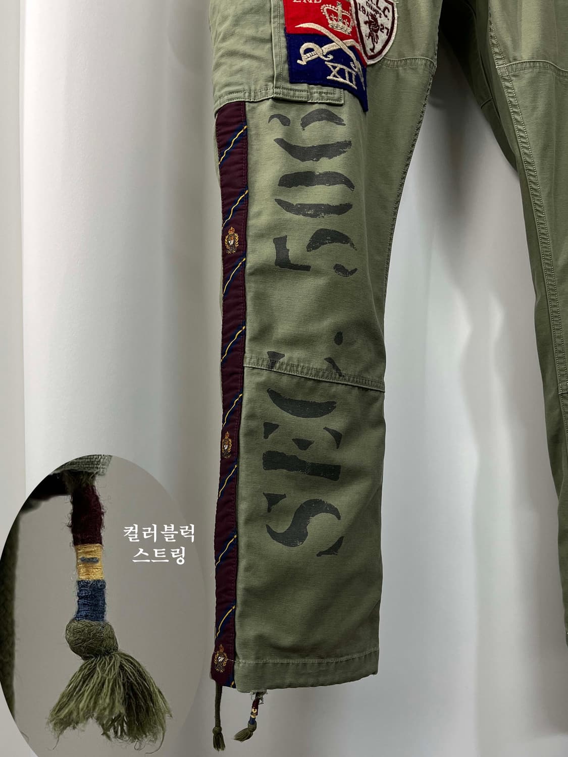 폴로 랄프로렌 m65 유틸리티 유니언잭 멀티패치 트라우저 카고팬츠 상품이미지7