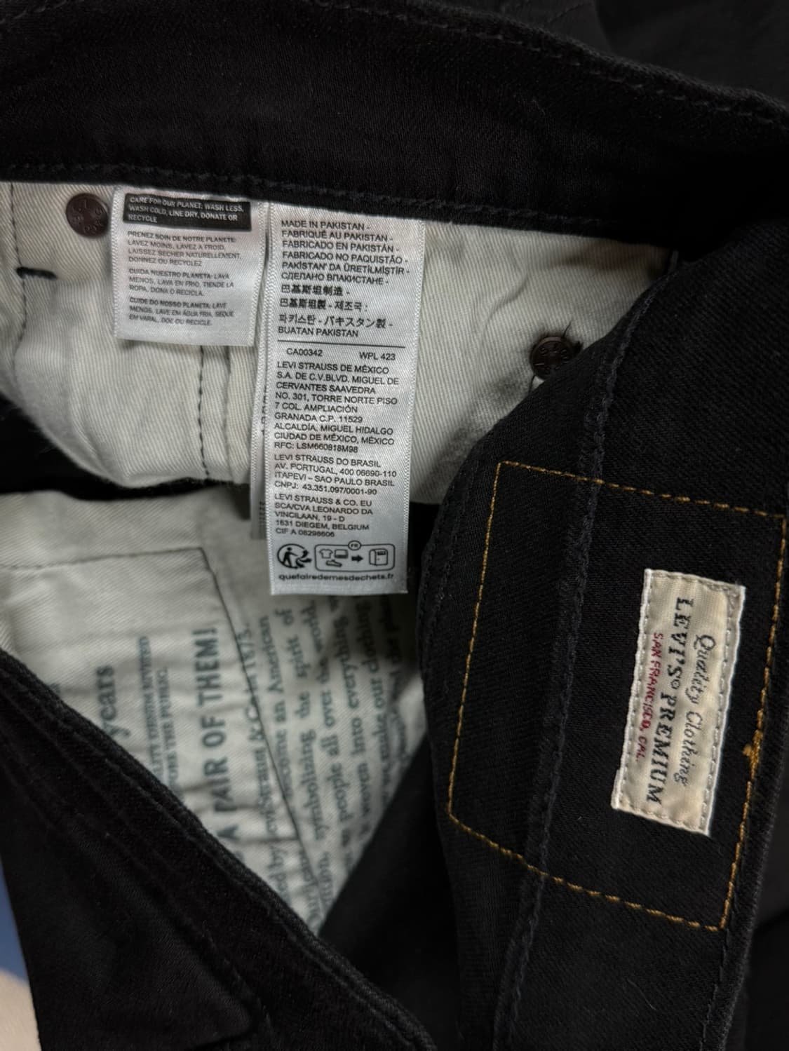 [30x32] 리바이스 505 블랙진 데님 흑청팬츠 청바지 상품이미지6