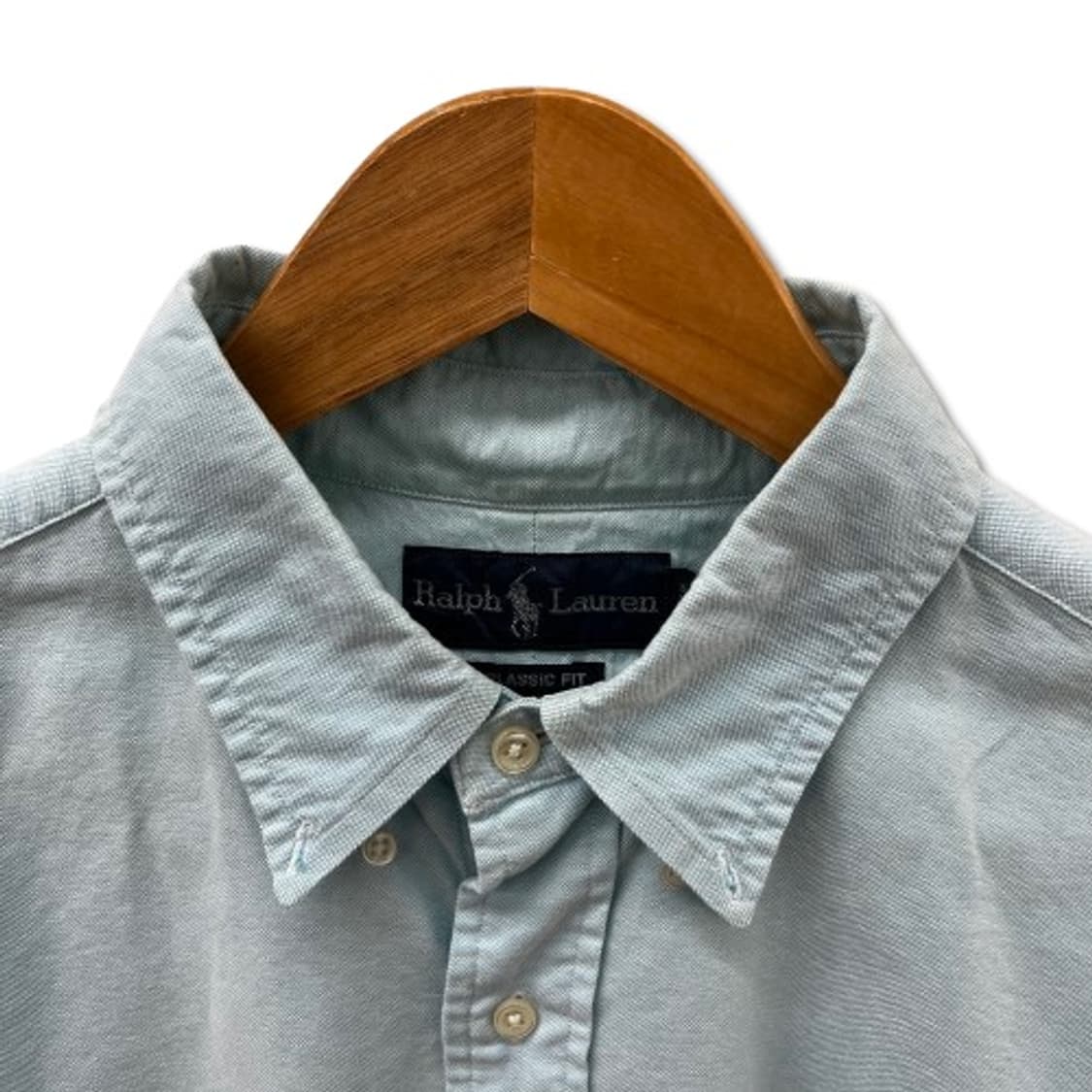 폴로 랄프로렌 클래식 핏 옥스포드 버튼 다운 라이트 블루 셔츠 상품이미지4
