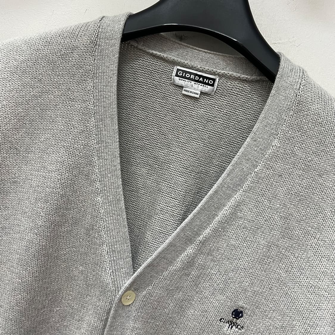 지오다노 클래식 로고 니트 가디건 L 상품이미지3