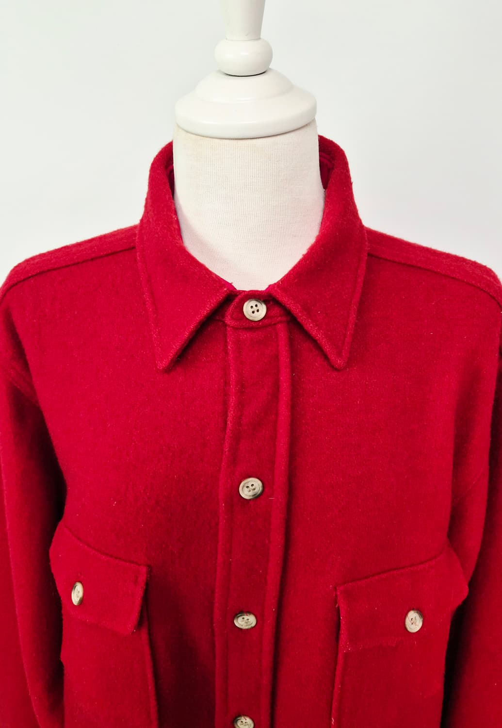 울리치 워크셔츠 wool 레드 라지사이즈 상품이미지6