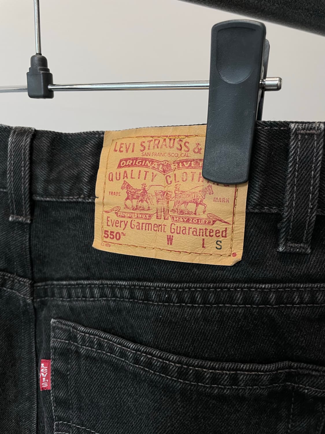 (S) Levis 리바이스550  usa 릴렉스핏 블랙 데님팬츠 상품이미지3