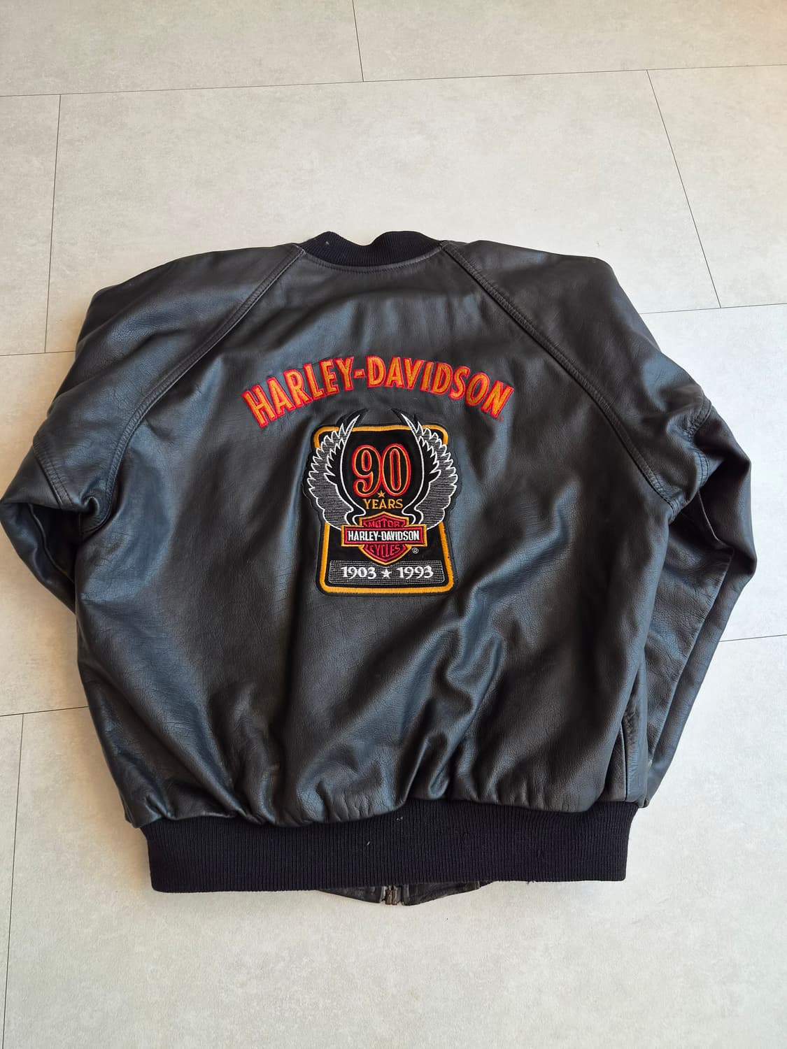 할리데이비슨 90주년 레더 봄버 usa 상품이미지3