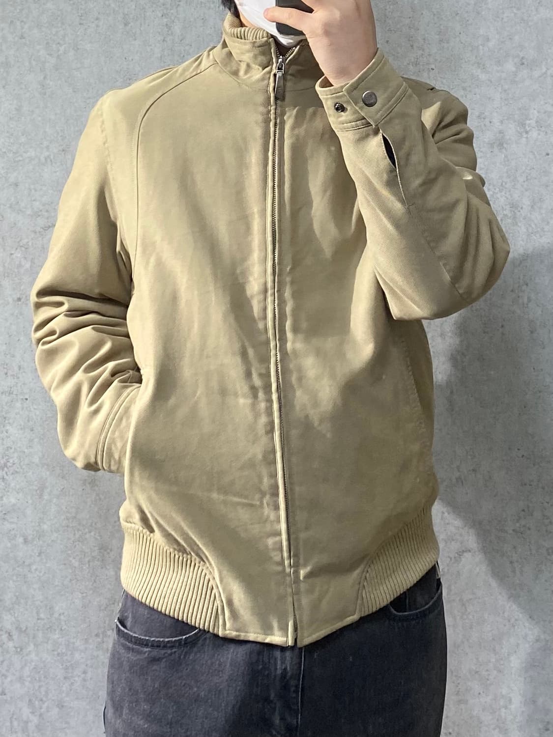 [50] Marco Azzali 이태리 미니멀 베이지 코튼 봄버자켓 상품이미지10