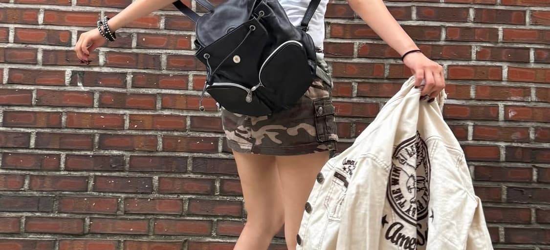 camo skirt pants 카모 스커트팬츠 상품이미지2