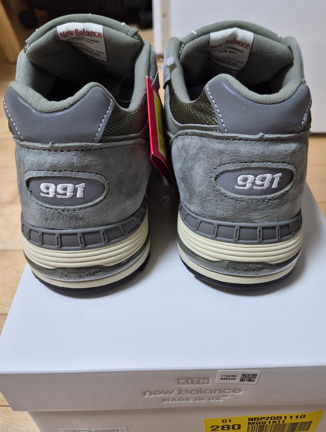 (새상품)뉴발란스 키스(KITH) 991V1 베티버 280mm 상품이미지5