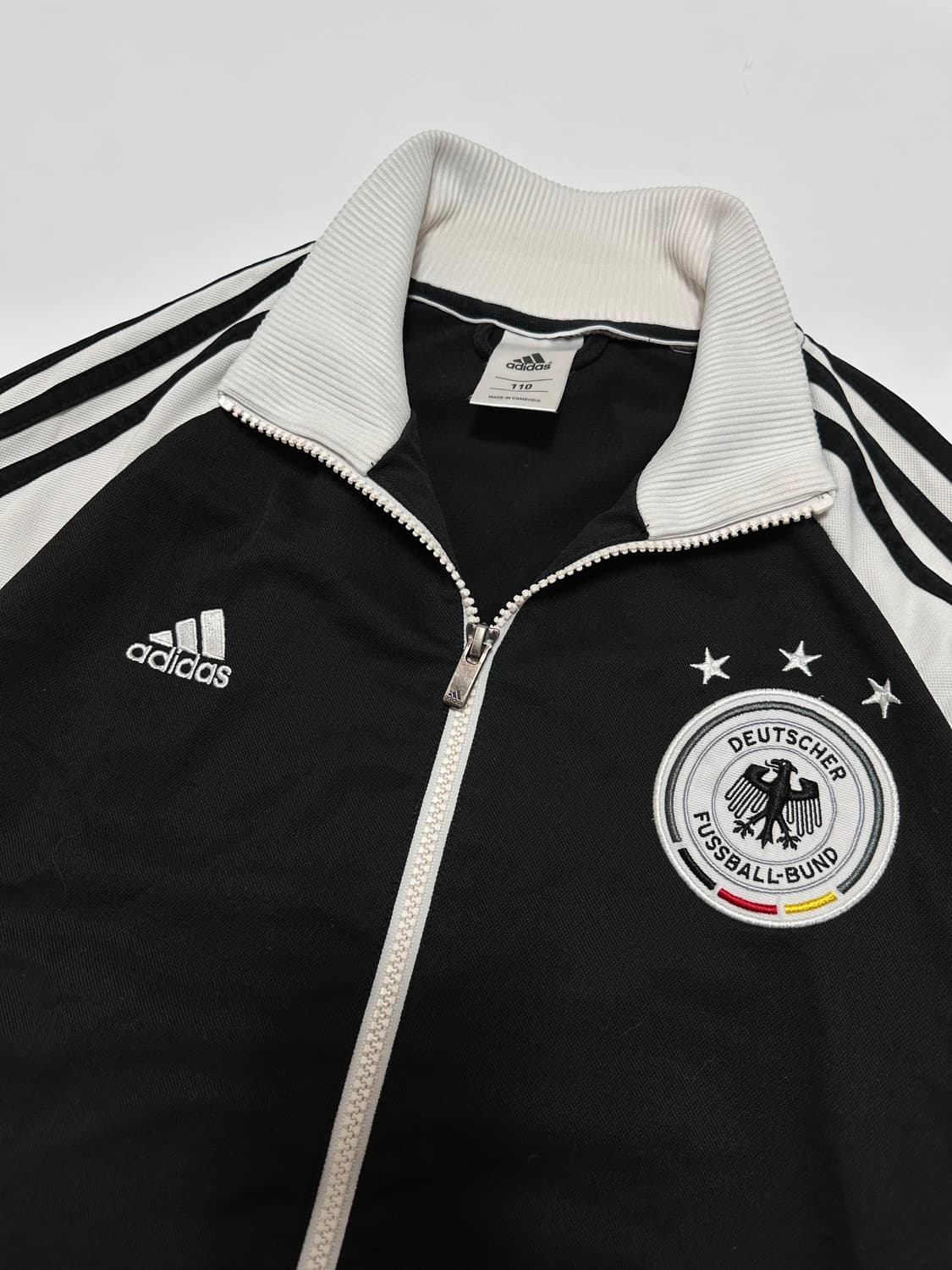 아디다스 독일 흰/검 트랙탑 져지 상품이미지3