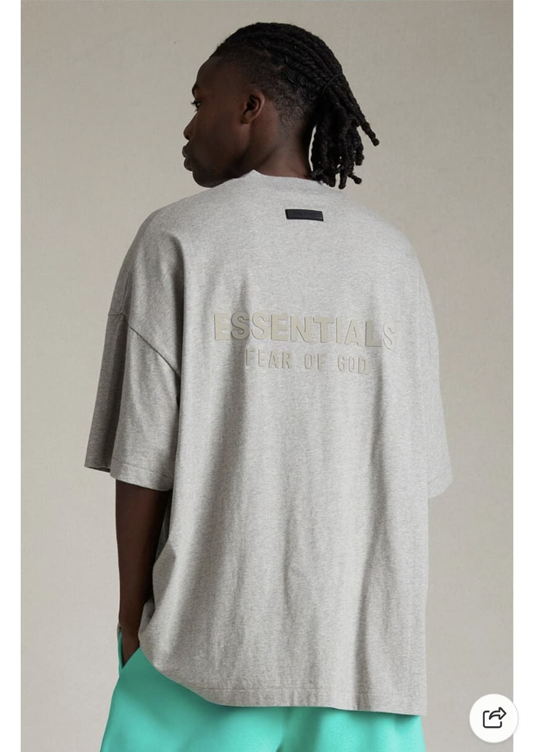 피어오브갓 브이넥 티셔츠 그레이 L 100 상품이미지3