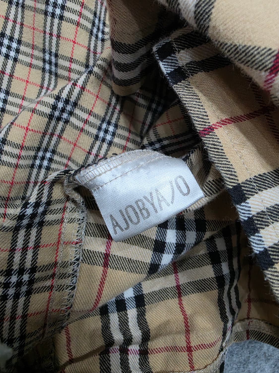 아조바이아조 노바체크 믹스 오버핏 셔츠 F 상품이미지6