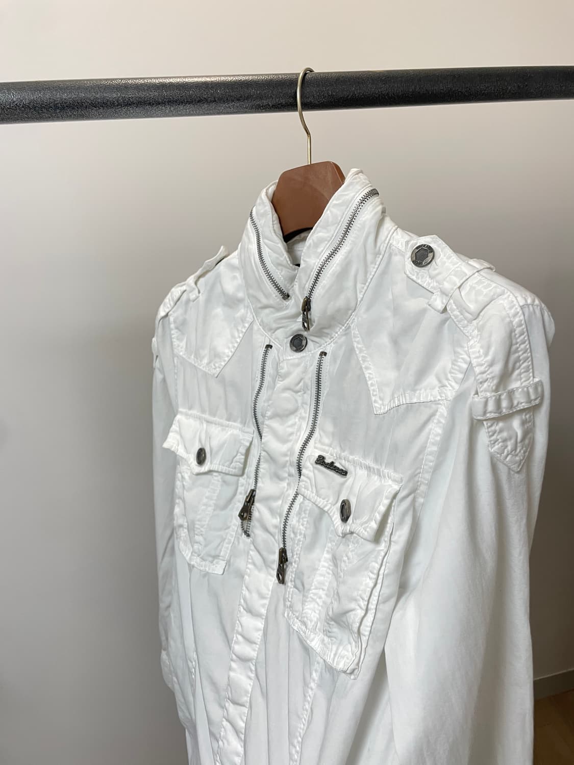(L) Buckaroo 버커루 화이트 견장 포켓 락시크 자켓 상품이미지2