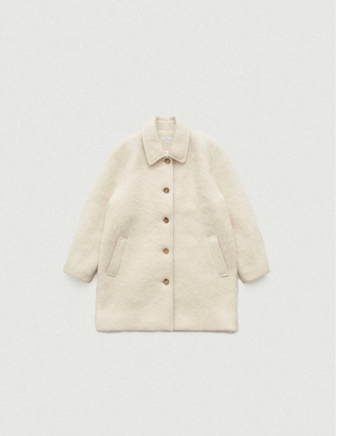 더바넷 스노우화이트 하프 발마칸 코트 상품이미지1