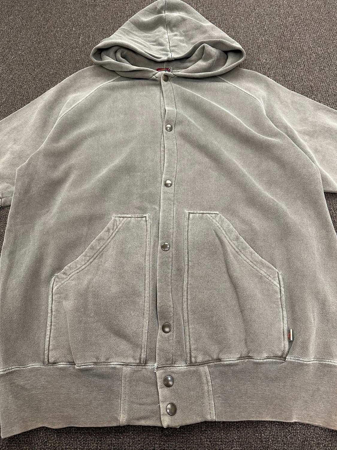 XL)Dickies 빈티지 그레이 반팔 후드 자켓 상품이미지2
