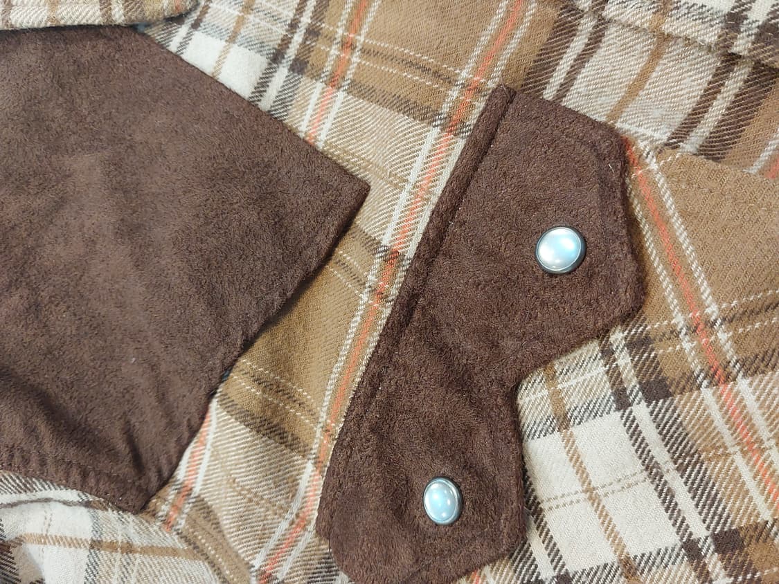 out of sight 웨스턴 플란넬 헌팅 셔츠 90~95 체감 상품이미지2