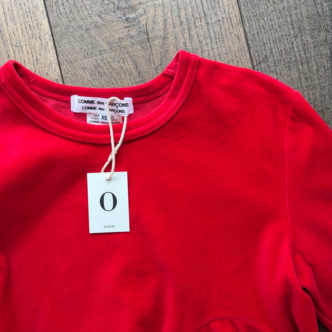 Red Transformed Velour Blouse 상품이미지4