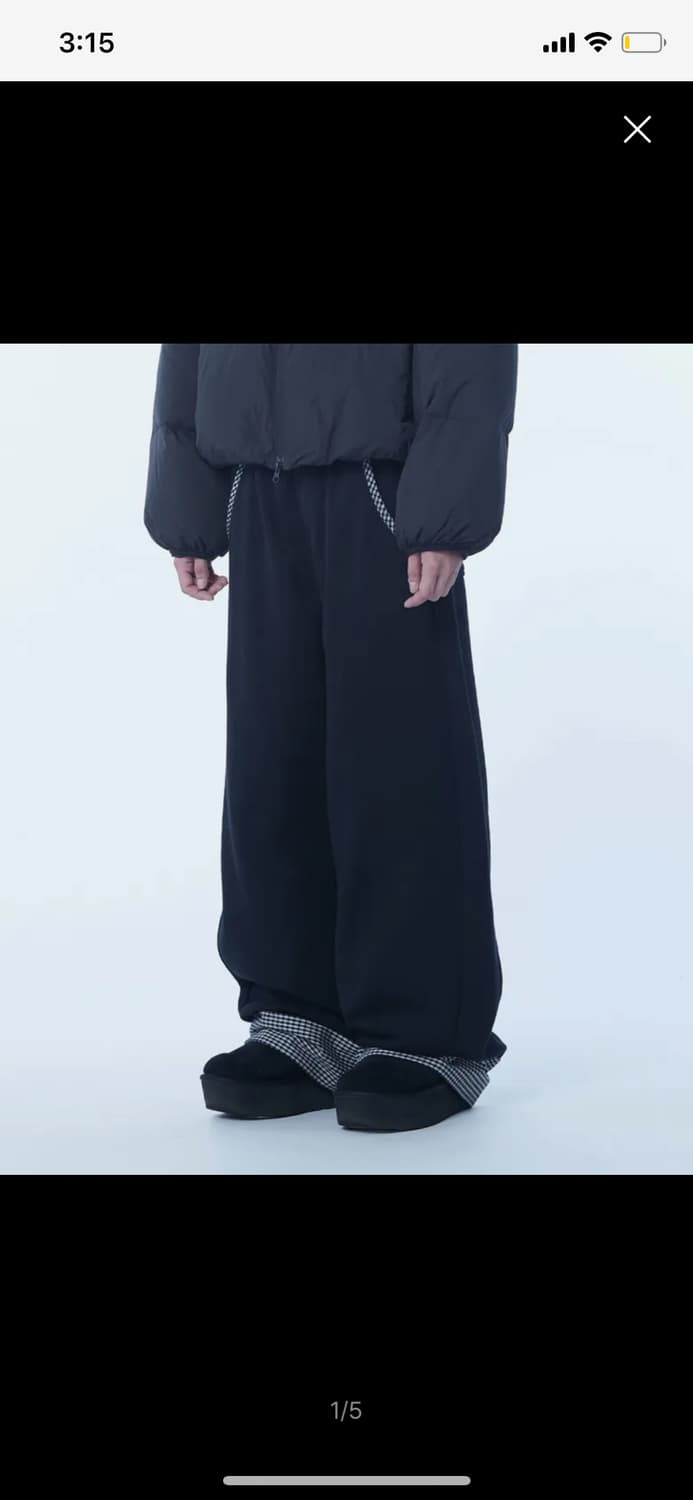 더콜디스트모먼트 TCM hidden check sweat pants 상품이미지1