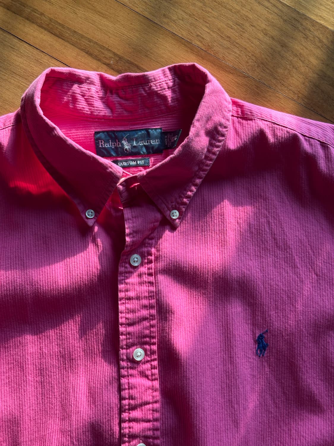 빈티지 폴로 셔츠 핑크 xxl 상품이미지4