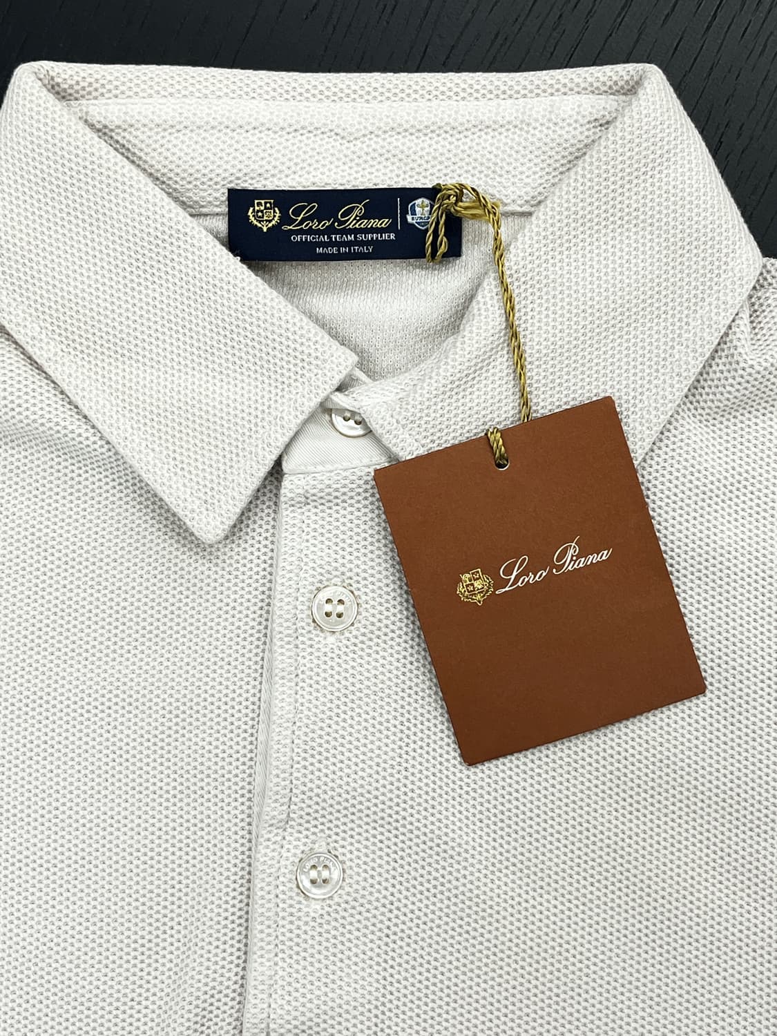 로로피아나 코튼 카라티 니트 XL(105)사이즈 (새상품) 상품이미지2