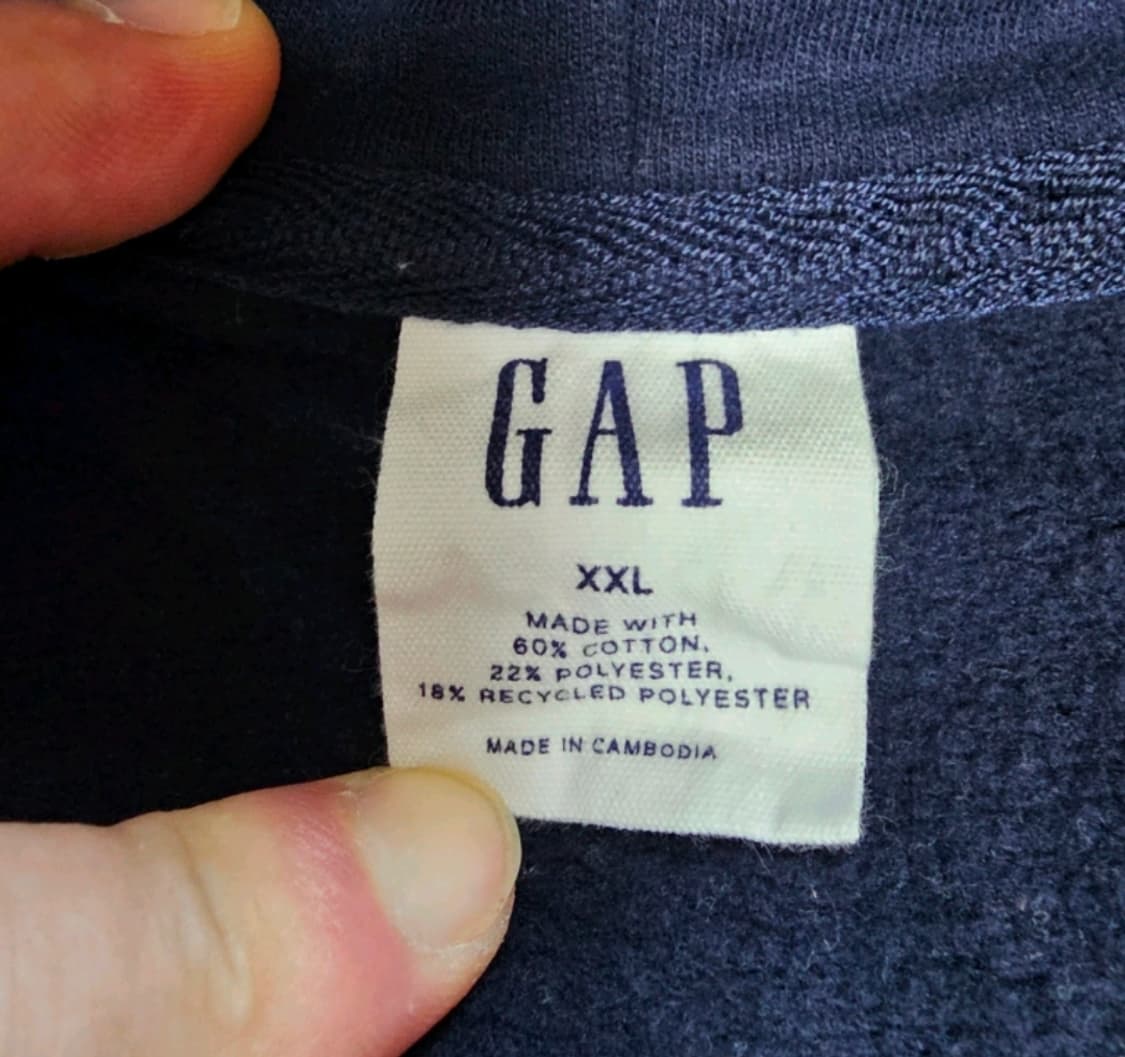 Gap 약기모 후드집업 네이비 XXL 상품이미지2