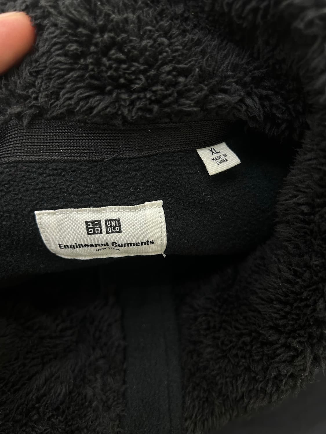 [XL]유니클로x엔지니어드가먼츠 플리스 자켓/블랙 상품이미지6