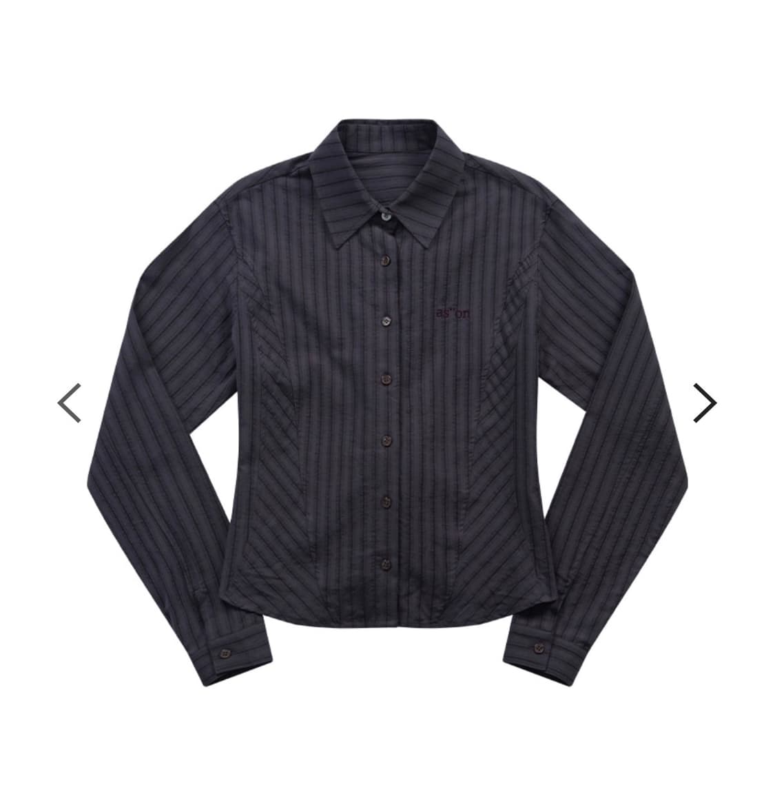 애즈온 niko corset shirt dark purple 상품이미지1