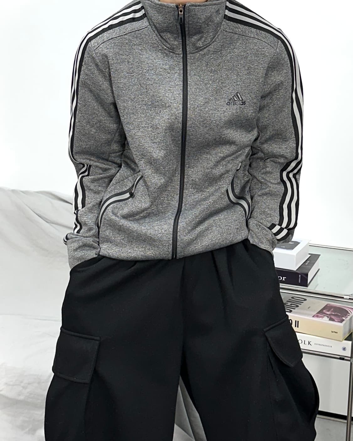 아디다스 그레이 트랙탑 져지 상품이미지1