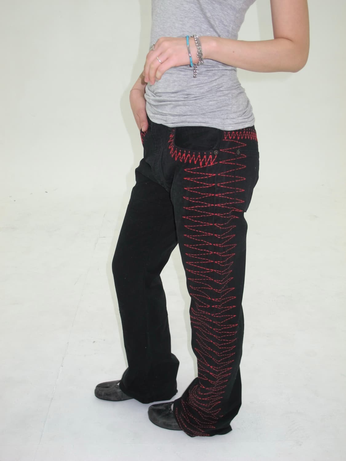 •언더커버 03SS Scab  "Giz Stitch"팬츠 상품이미지2