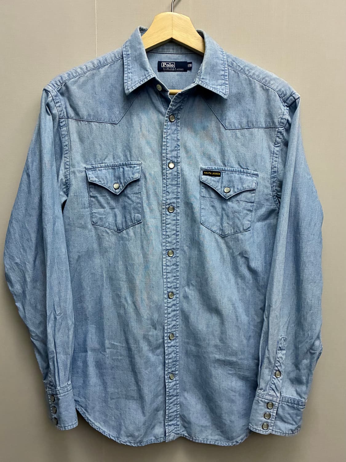 (M/97)POLO 폴로랄프로렌 포켓 데님 웨스턴셔츠 데님셔츠 상품이미지1
