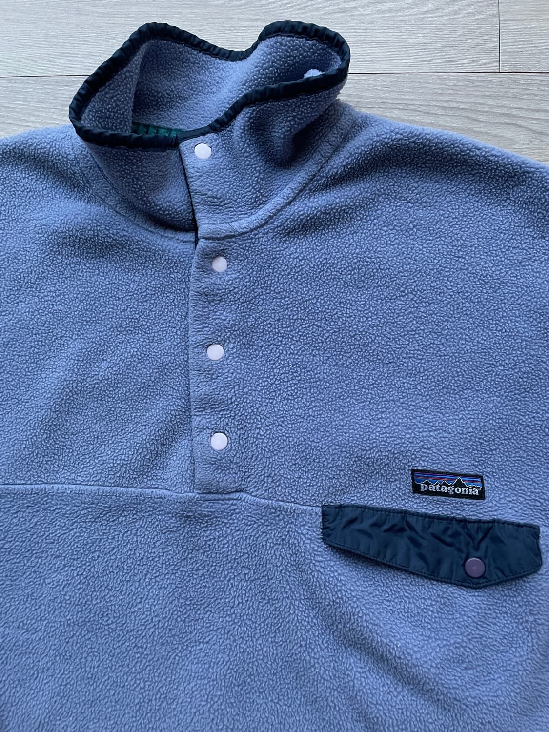 90s 파타고니아 신칠라 라이트 블루 라벤더 빈티지 상품이미지4