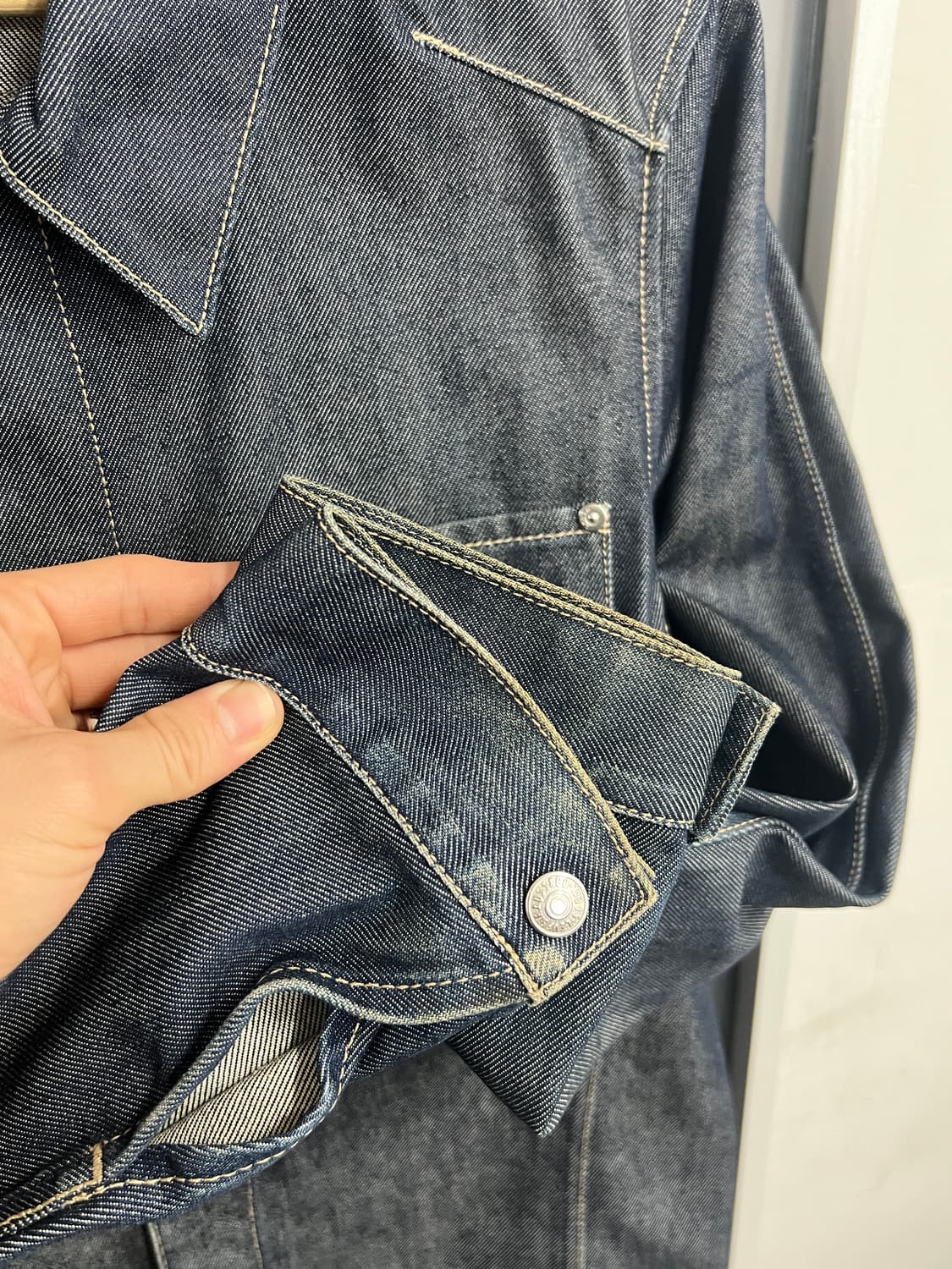 00s Levis 리바이스 엔지니어드 생지 데님 셔츠 상품이미지5