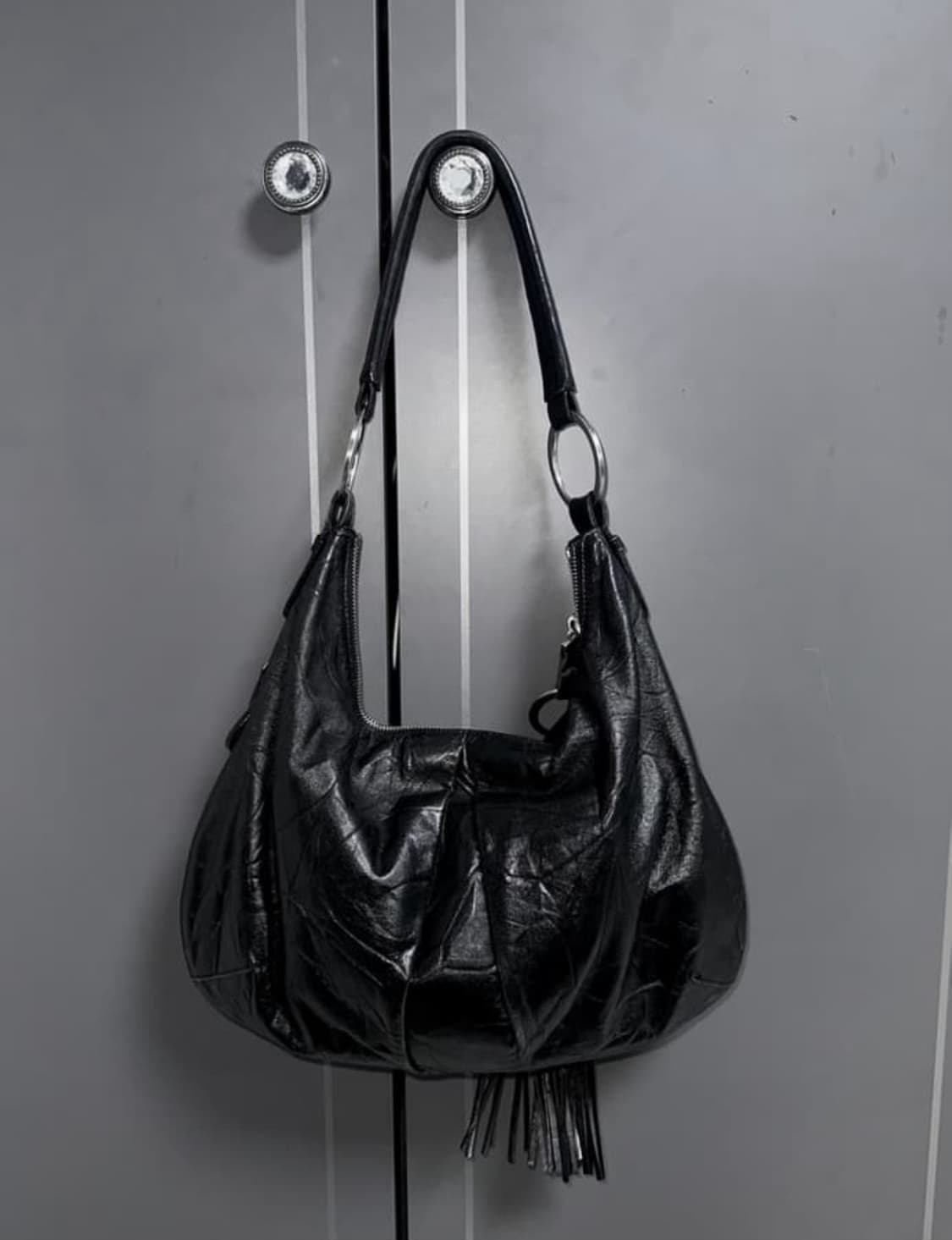 빈티지 레더 숄더백 호보백 vintage leather bag 상품이미지2