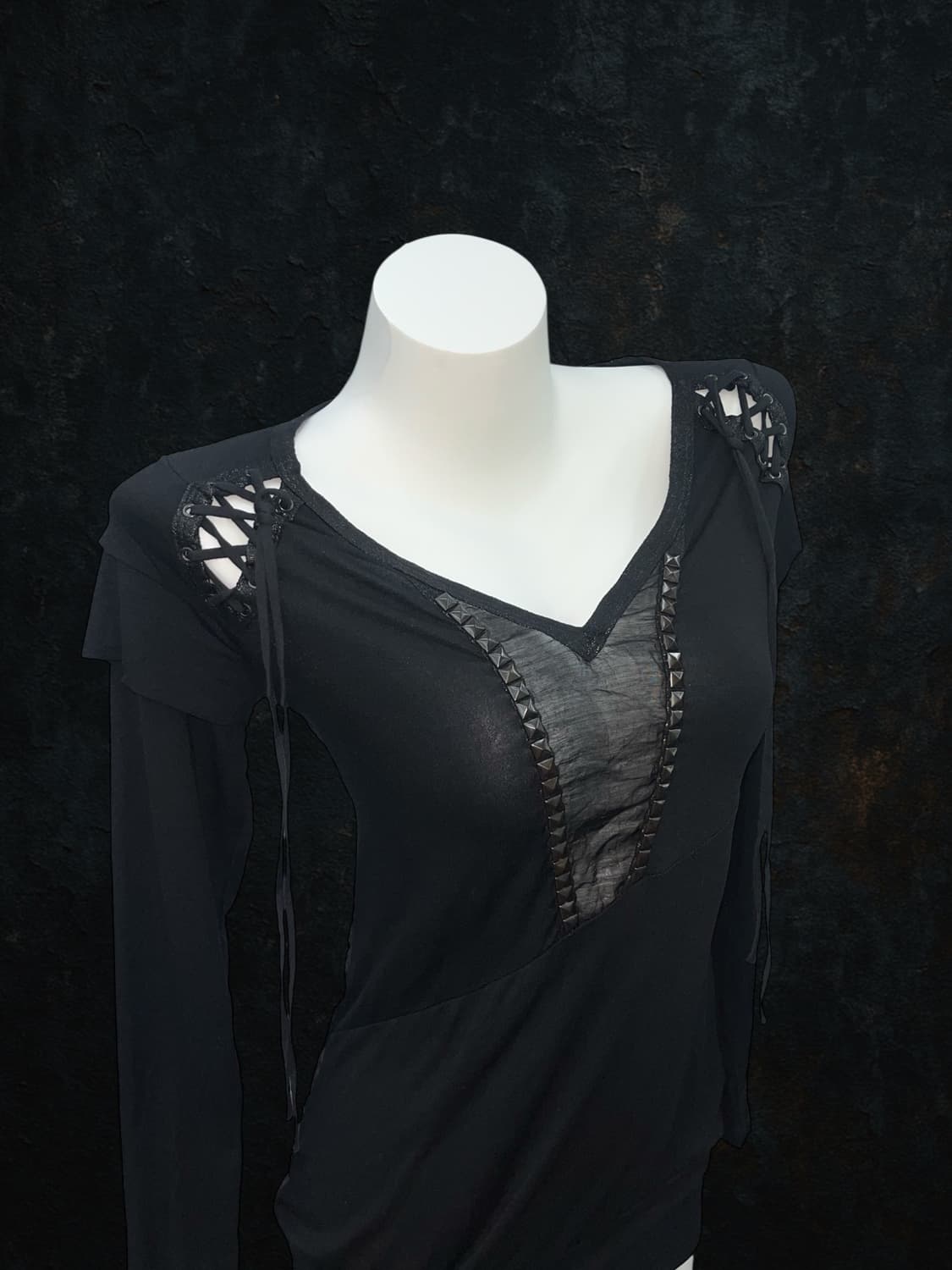 ‘SALVAGE' stud back damaged one-piece 상품이미지4
