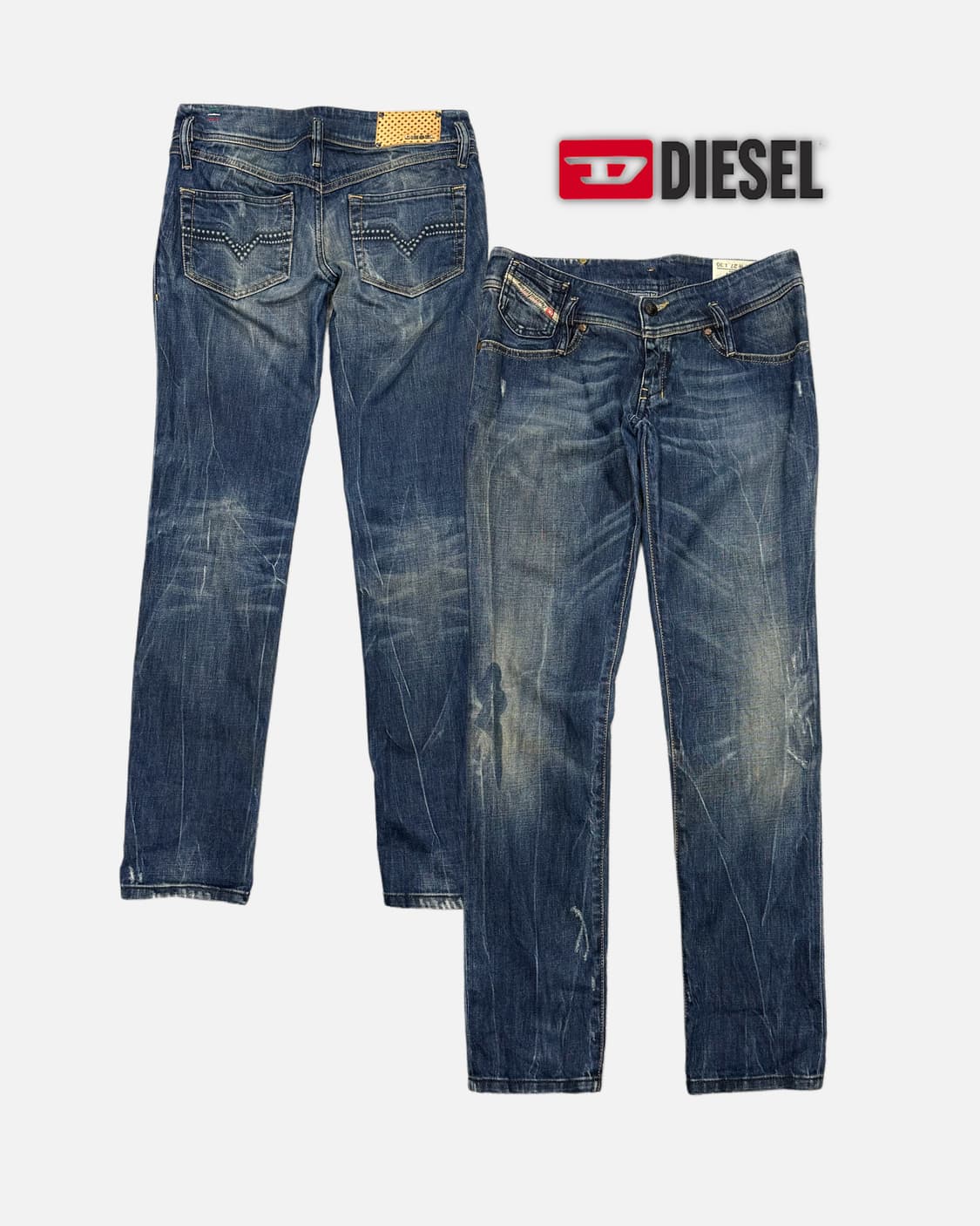 DIESEL vintage fade low-rise slim jean 상품이미지1